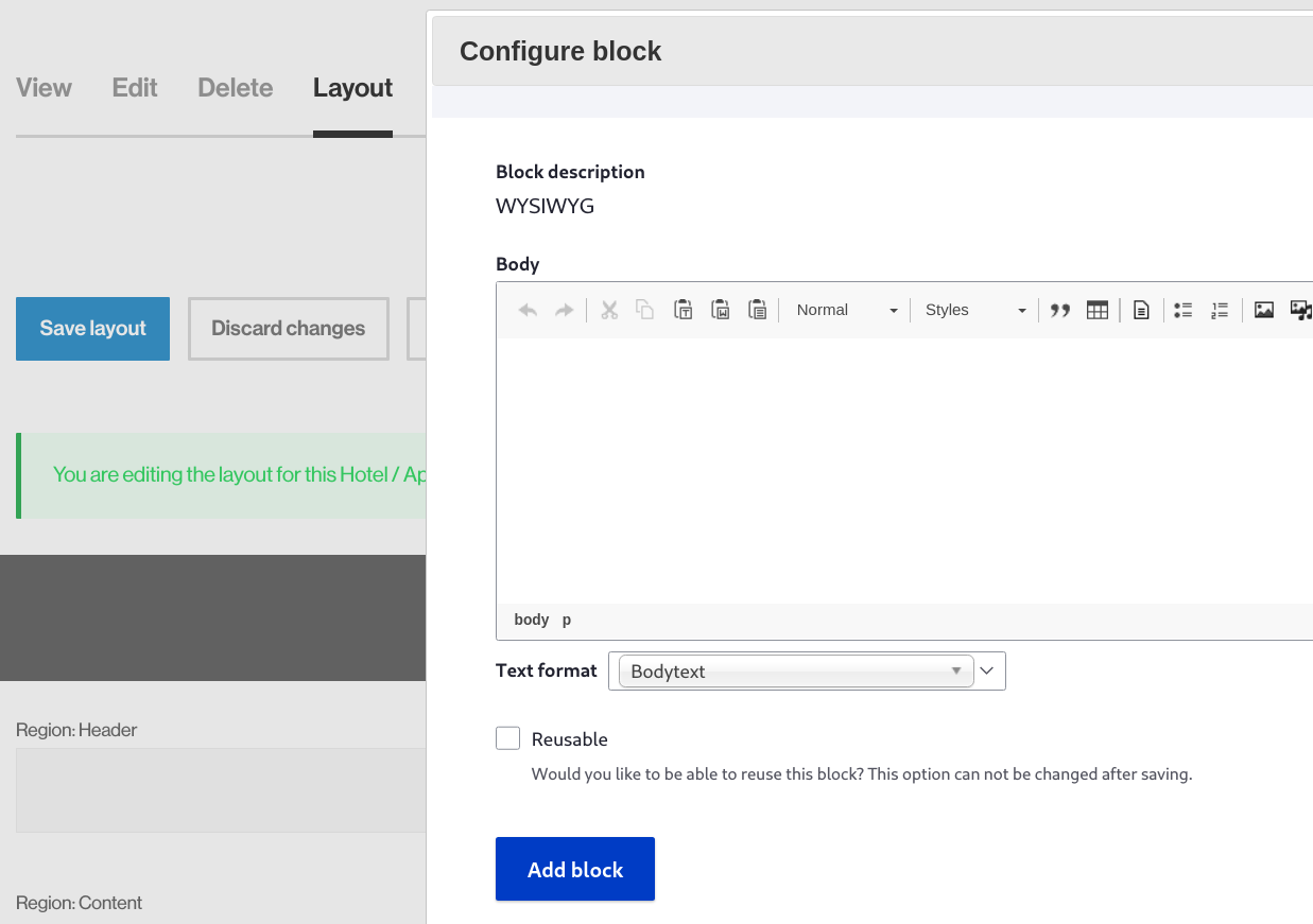 Layout Builder IFrame Modal Drupal